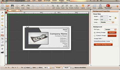 business card templates for mac